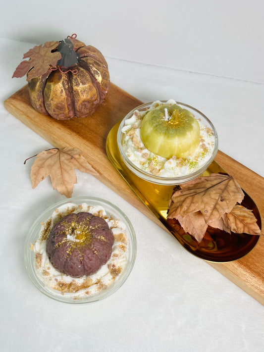 Mini Pumpkin Dessert Candle