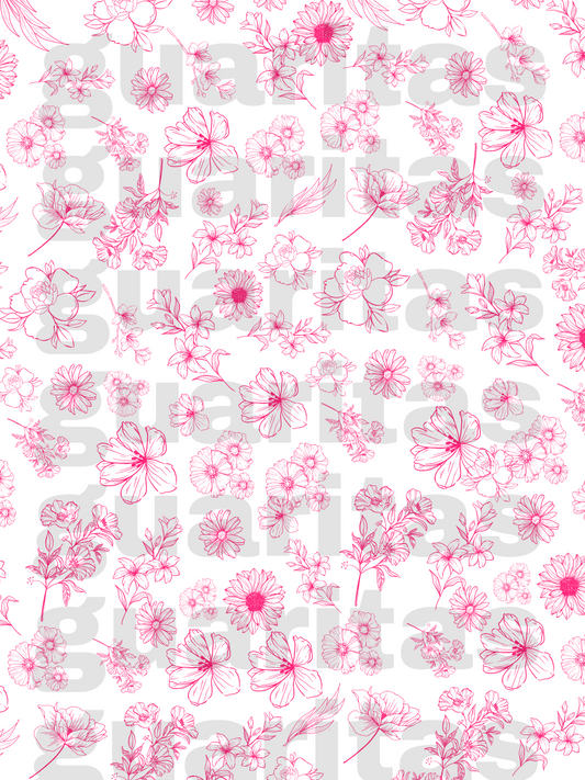 Pink flower background